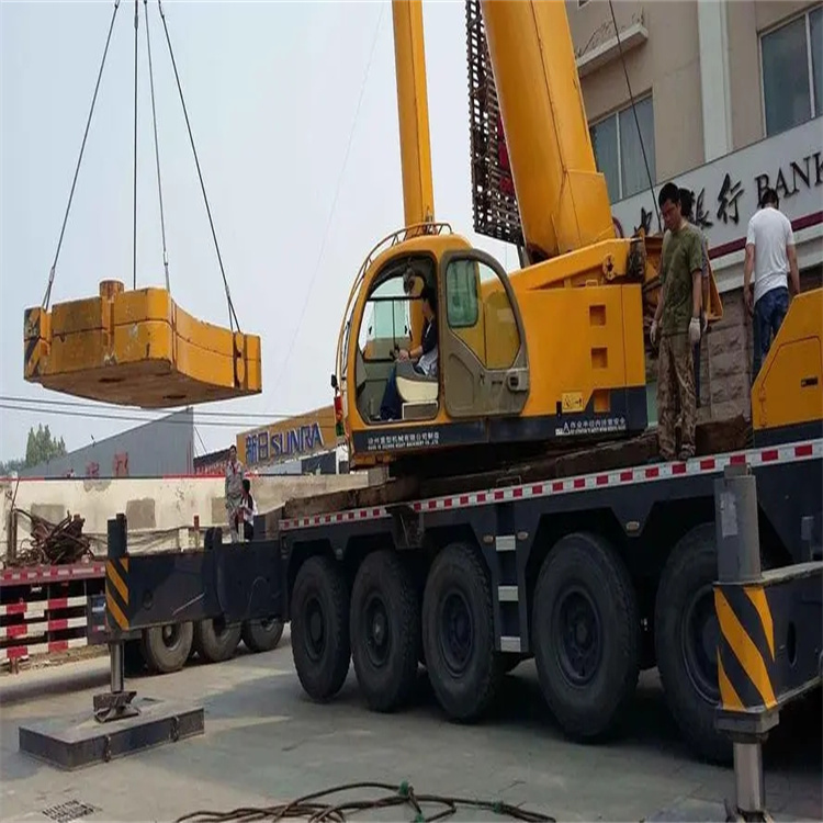 阳江镇当地吊车出租|机器吊装|75吨|工厂搬迁服务